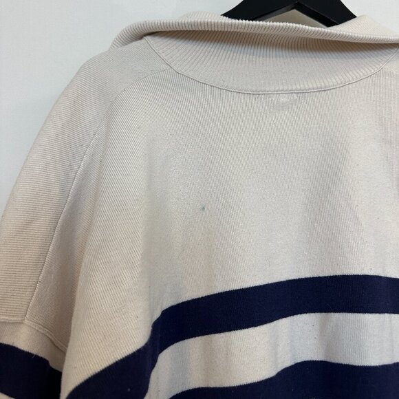 FREE PEOPLE Coastal Stripe Pullover in Champagne Navy Combo Size Medium - Picture 9 of 16